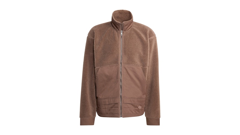 adidas Premium Essentials Polar Fleece Full-Zip Jacket Earth Strata