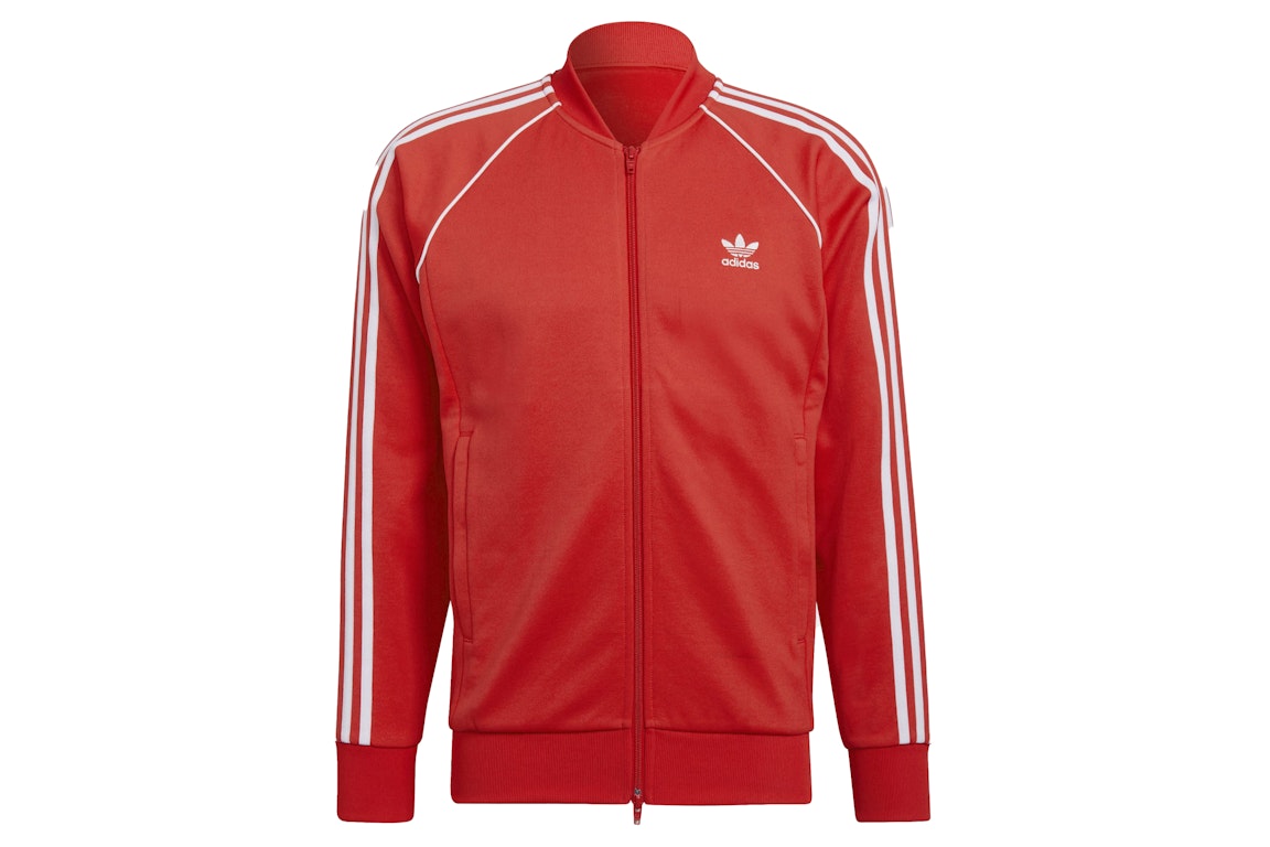 Pre-owned Adidas Originals Adidas Primeblue Sst Track Jacket Vivid Red
