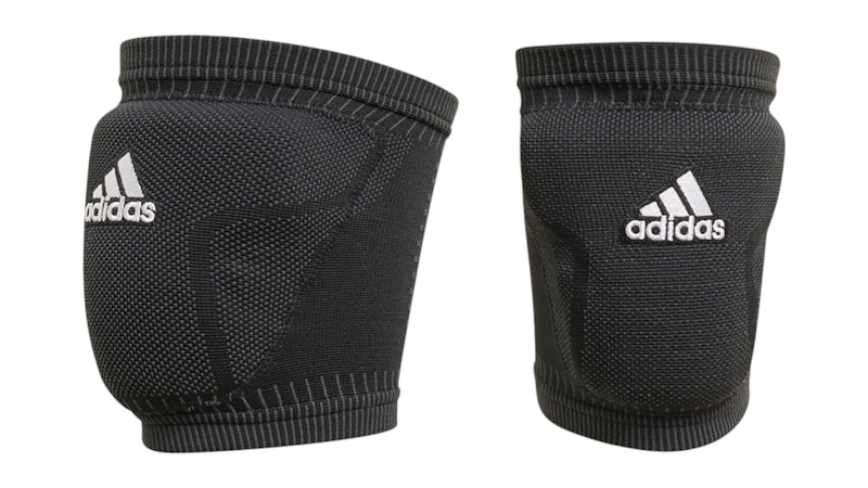 Men's Adidas Primeknit Volleyball Knee Pads in Black/White