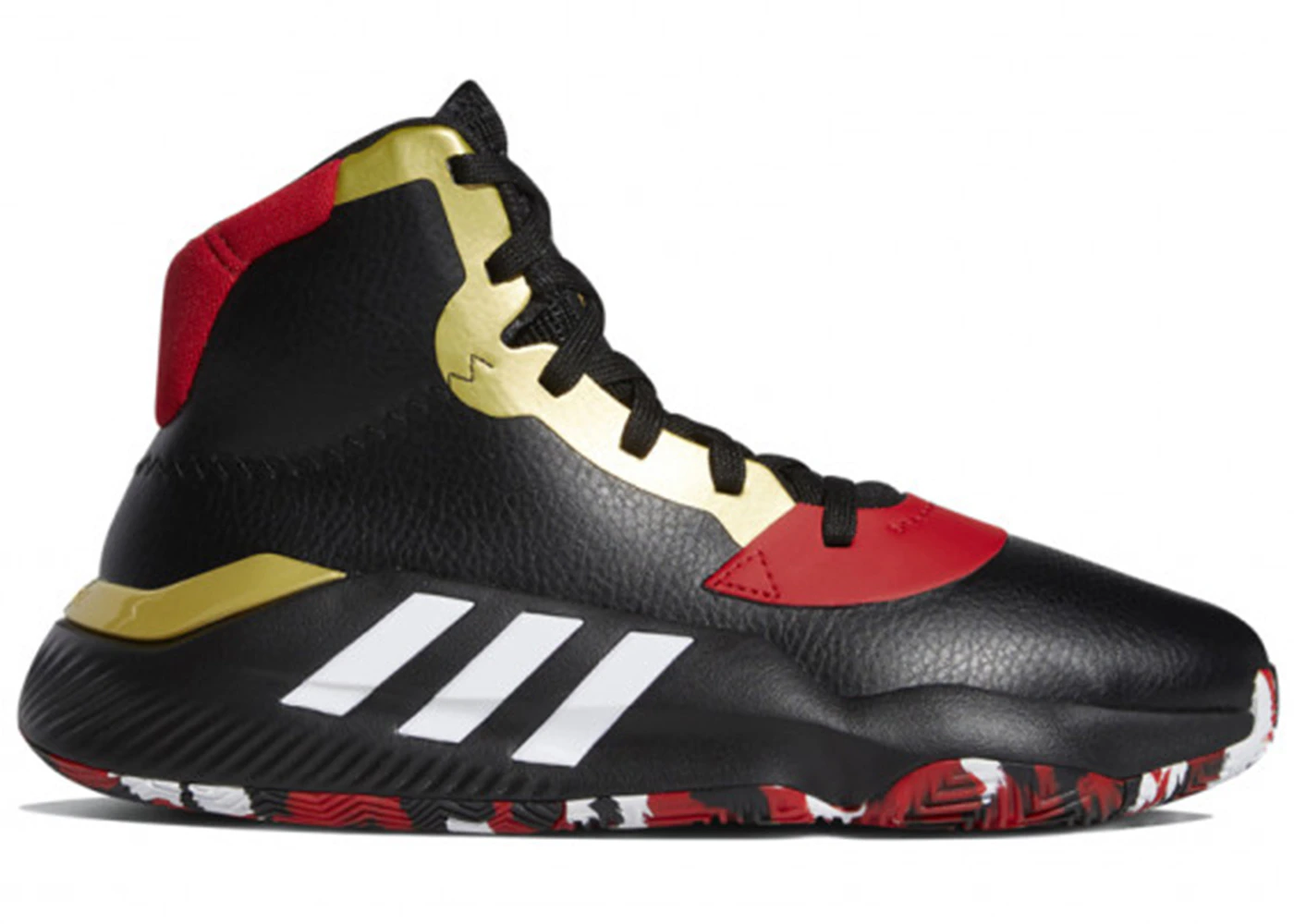 adidas Pro Bounce 2019 Black Scarlet Gold Men's EH2394 US