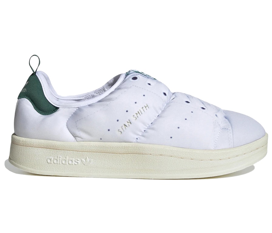 Pre-owned Adidas Originals Adidas Puffylette Stan Smith White Green In Cloud  White/collegiate Green/old Gold | ModeSens