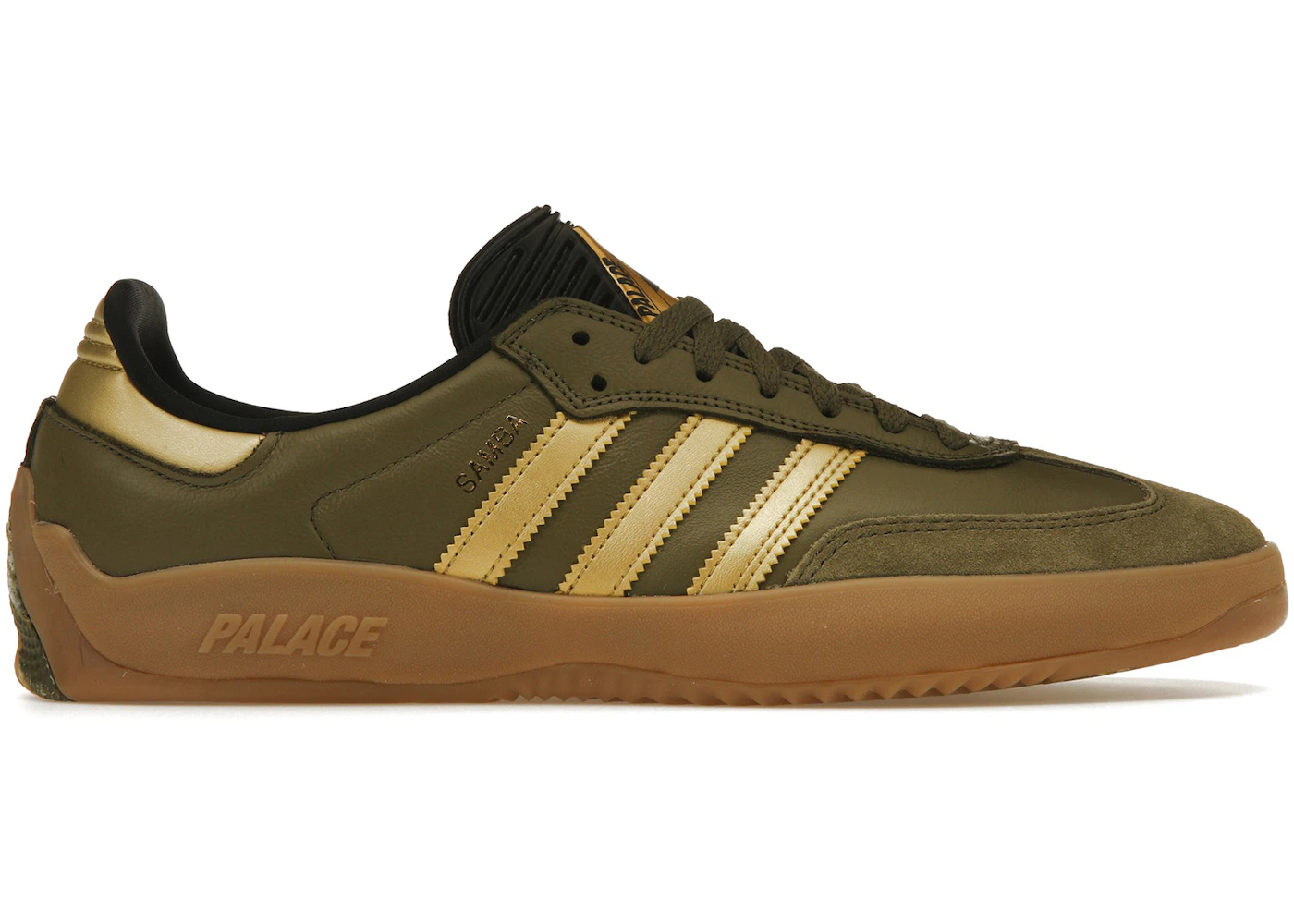 adidas Puig Samba Palace Olive Gold Men's - HQ6100 - US adidas Puig Samba Palace Olive Gold Men's - HQ6100 - US