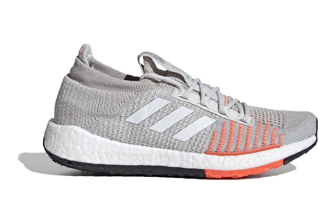 Pre-owned Adidas Originals Adidas Pulseboost Hd Grey Coral (women's) In Grey One/cloud White/hi-res Coral