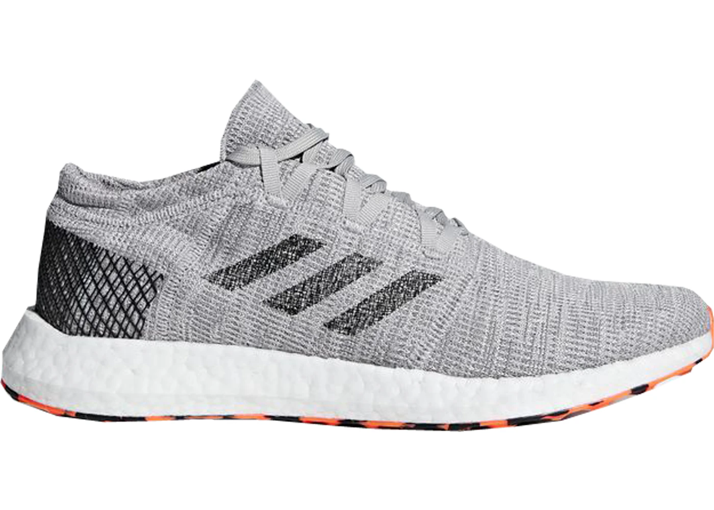 adidas Pure Boost Go Grey Three Core Black Men s AH2324 US