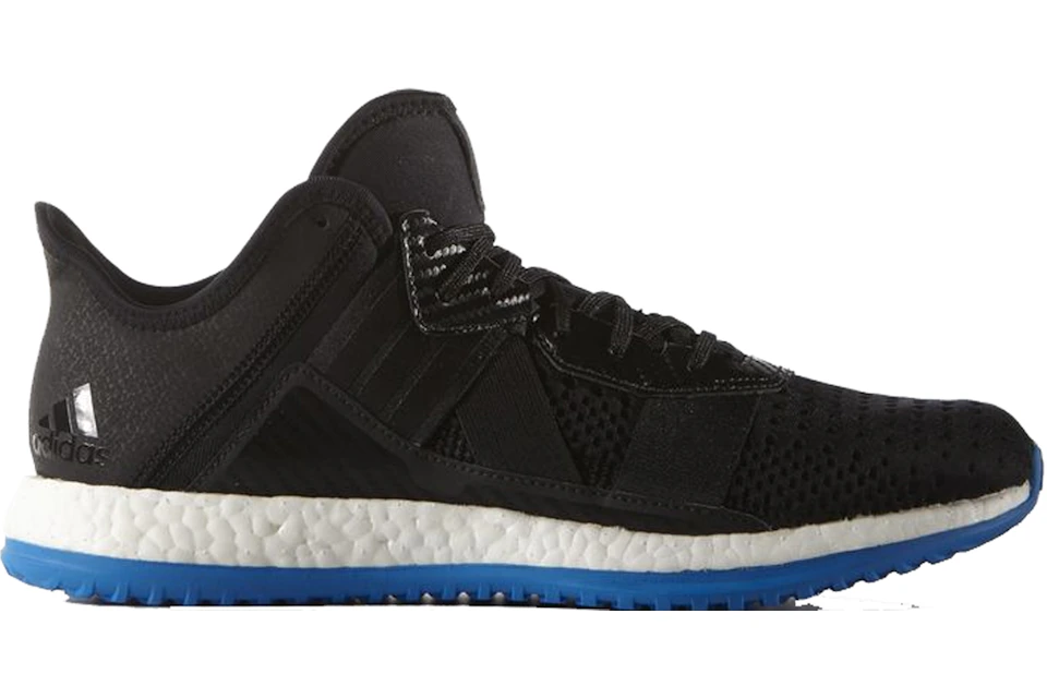 Adidas Pure Boost Zg Trainer Core Black Shock Blue Aq5037 Adidas Pure Boost Zg Trainer Core Black Shock Blue Aq5037