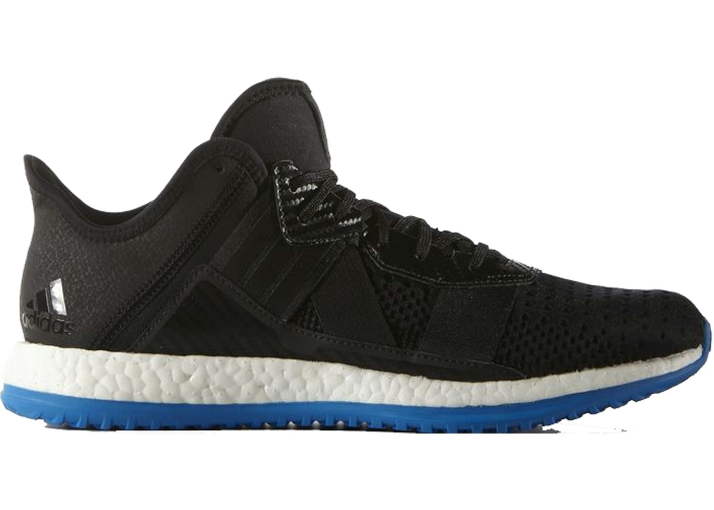 Adidas Pure Boost Zg Trainer Core Black Shock Blue Aq5037 Adidas Pure Boost Zg Trainer Core Black Shock Blue Aq5037