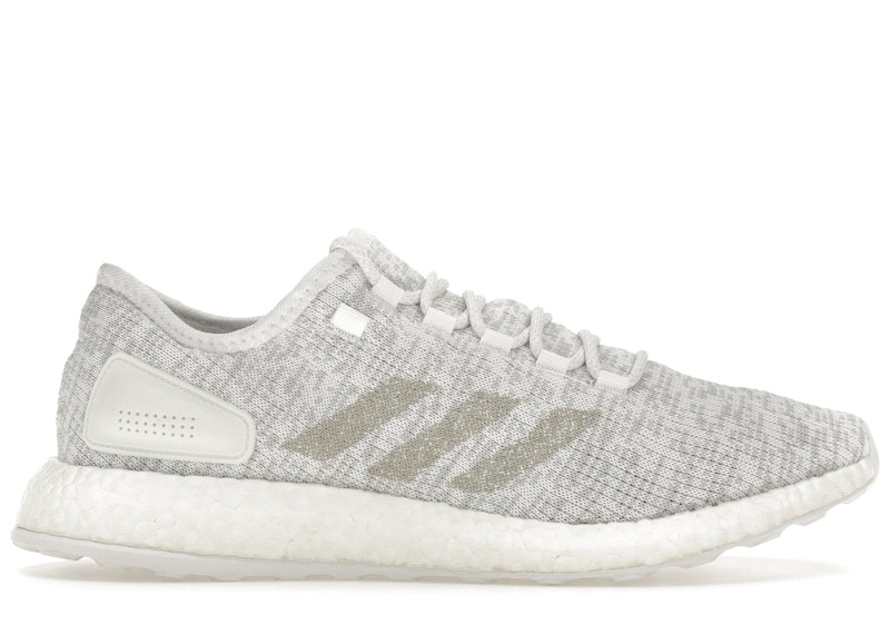 Adidas men's pure boost shop dpr running shoes  khaki/white