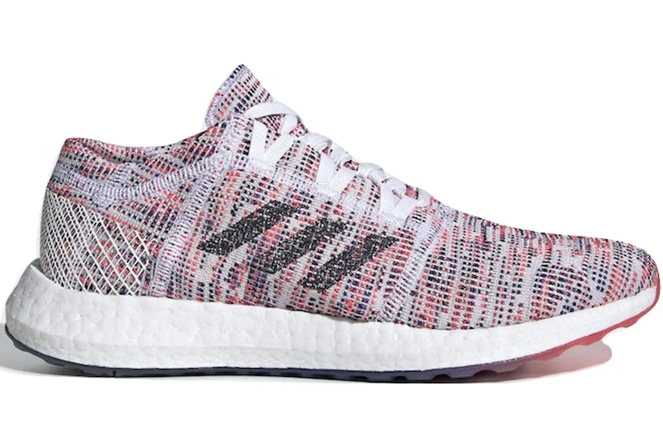 adidas Pureboost Go Cloud White Shock Red Women s B75829 US