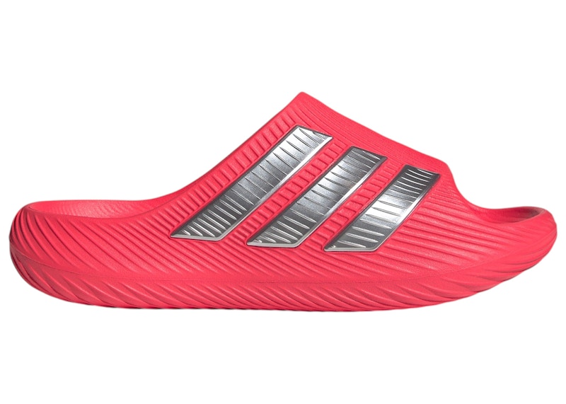 adidas Purechill Slides Lucid Red Matte Silver