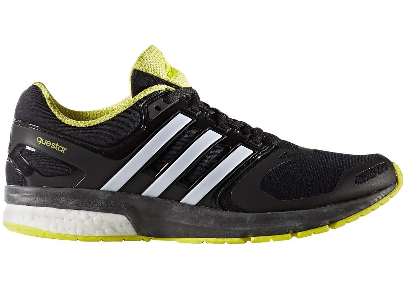 adidas Questar Boost TF Core Black Sonic Yellow Men s BB1836 US