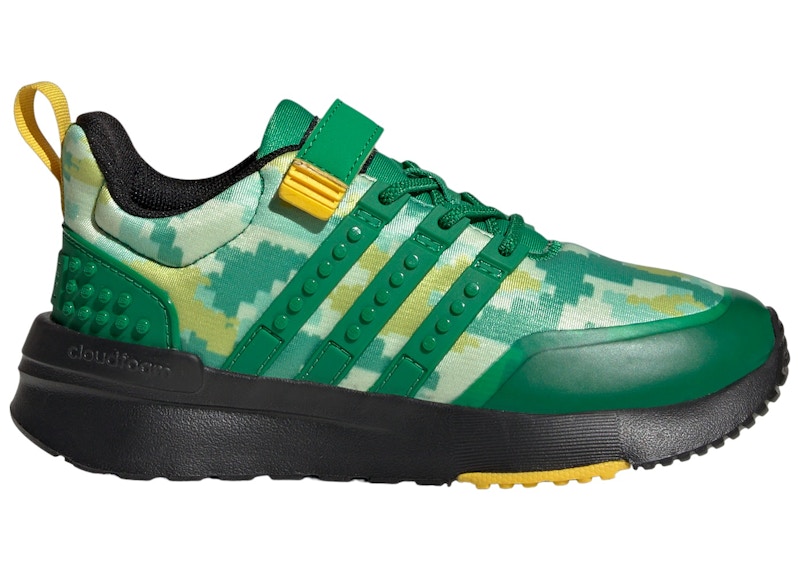 Pre-owned Adidas Originals Racer Tr21 And Top Strap Lego Sneakers In Green/core Black In Multi