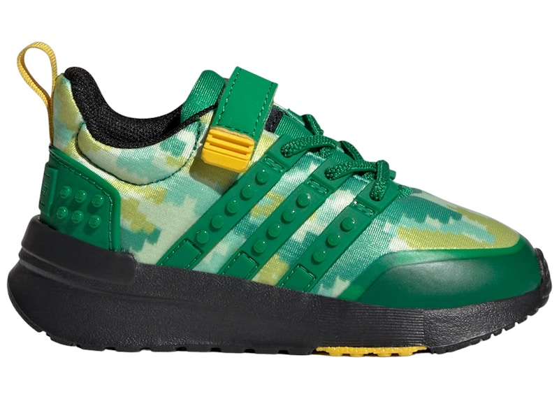 Pre-owned Adidas Originals Racer Tr21 And Top Strap Lego Sneakers In Green/core Black In Multi