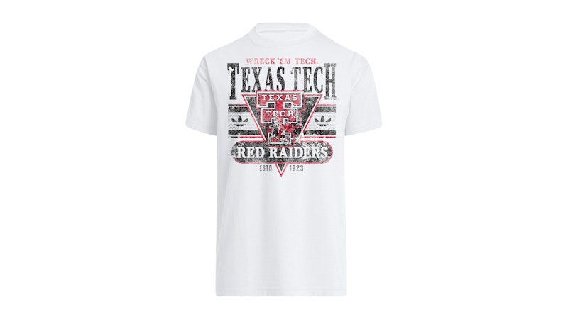 adidas Raiders Graphic T-Shirt Red White Ncaa-Txt-7tb Herren
