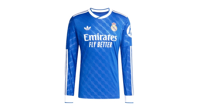 【正規品】adidas Real Madrid　長袖　25/26 adidas Real Madrid 25/26 Long Sleeve Third Jersey Blue Bird