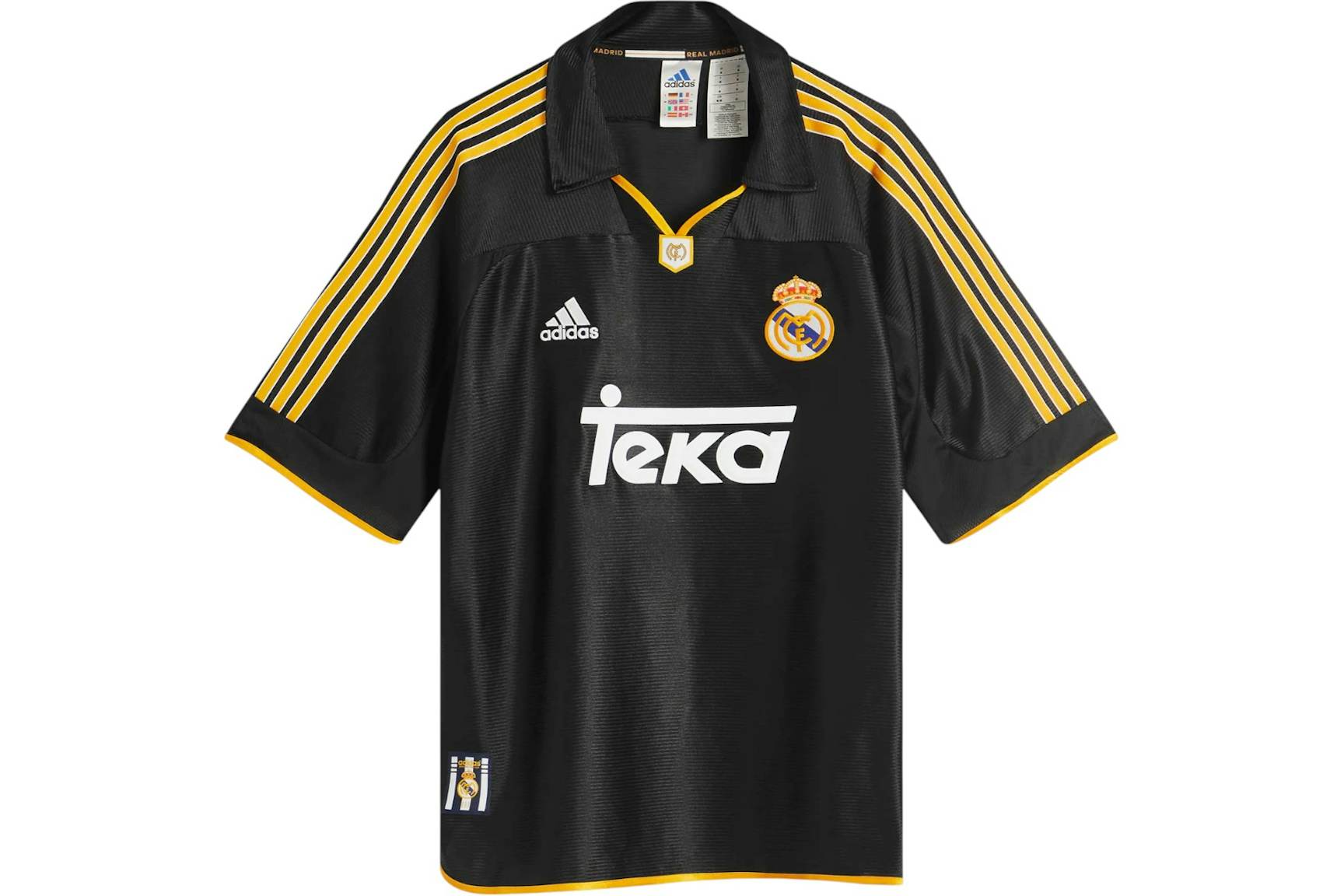 adidas Real Madrid 99/00 Away Jersey Black Men's - SS25 - US