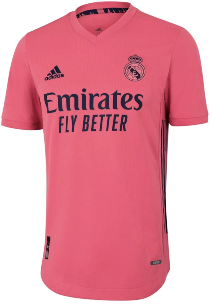 adidas Real Madrid Away Authentic Heat.Rdy Shirt 20/21 Pink Men's US