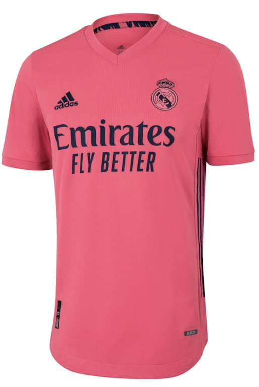 Pre-owned Adidas Originals Adidas Real Madrid Away Authentic Heat.rdy Shirt 20/21 Pink Jersey Pink