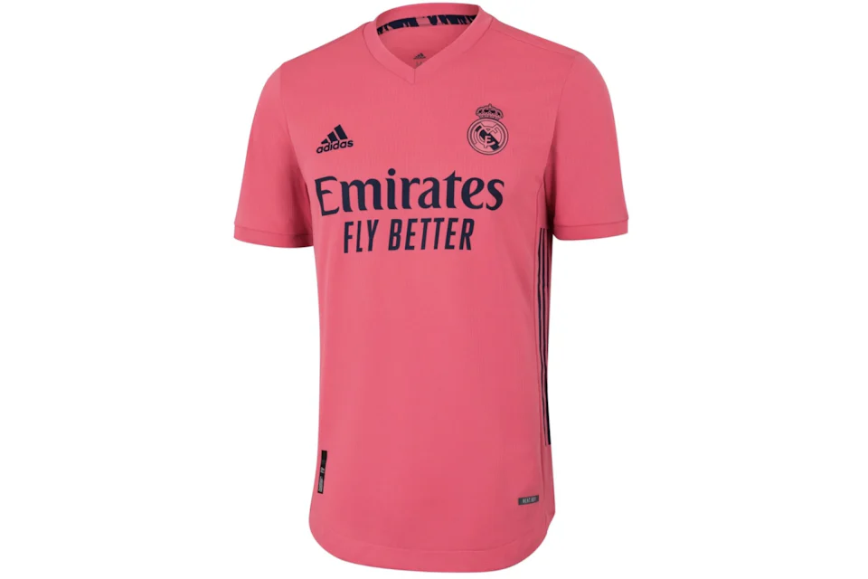 adidas Real Madrid Away Authentic Heat.Rdy Shirt 20 21 Pink Jersey