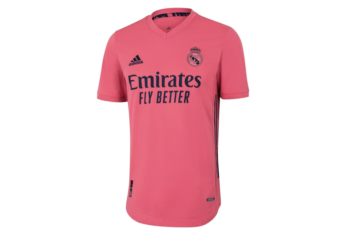 Pre-owned Adidas Originals Adidas Real Madrid Away Authentic Heat.rdy Shirt 20/21 Pink Jersey Pink