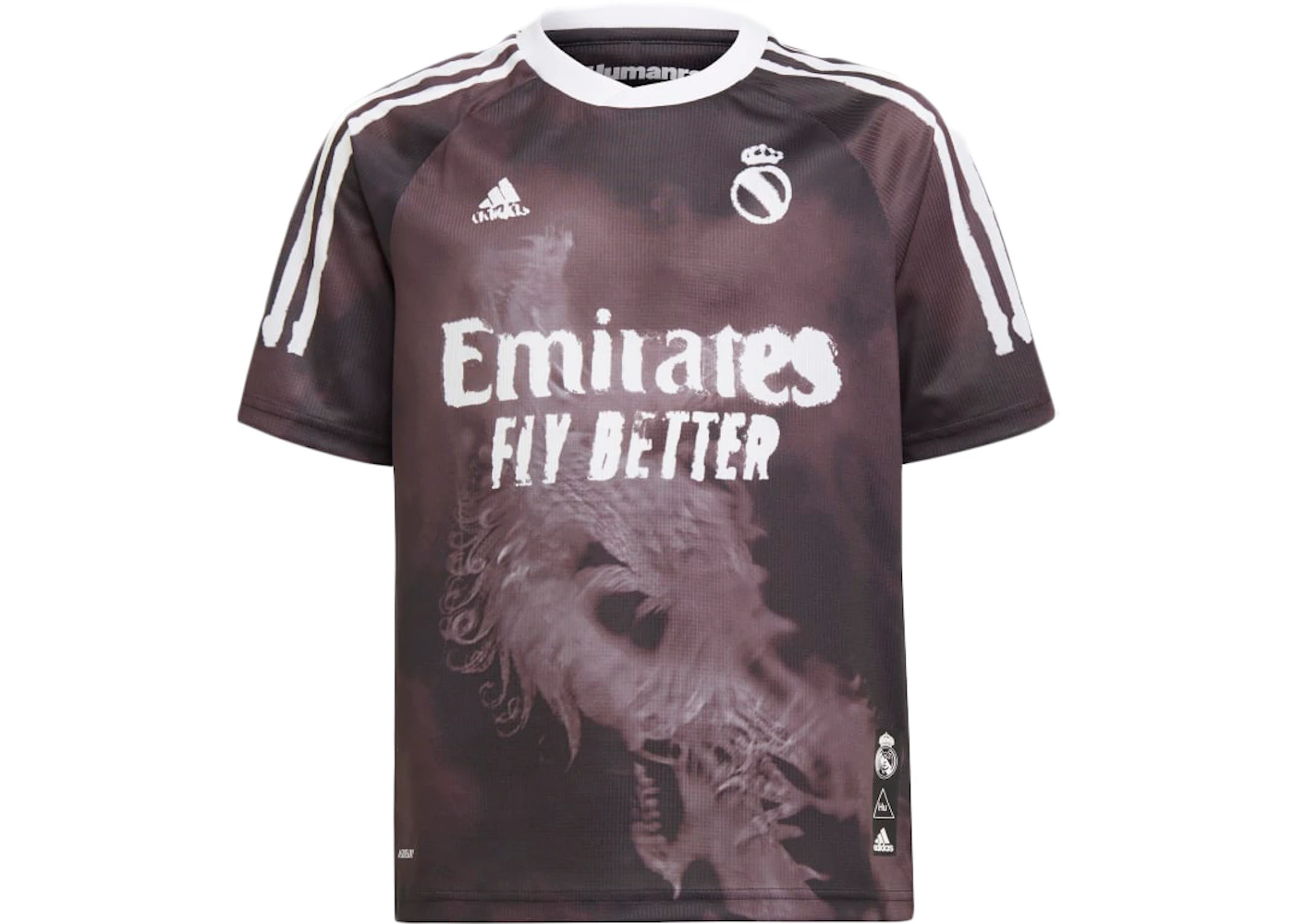 adidas Real Madrid Human Race Kids Jersey Black White Kids FW20