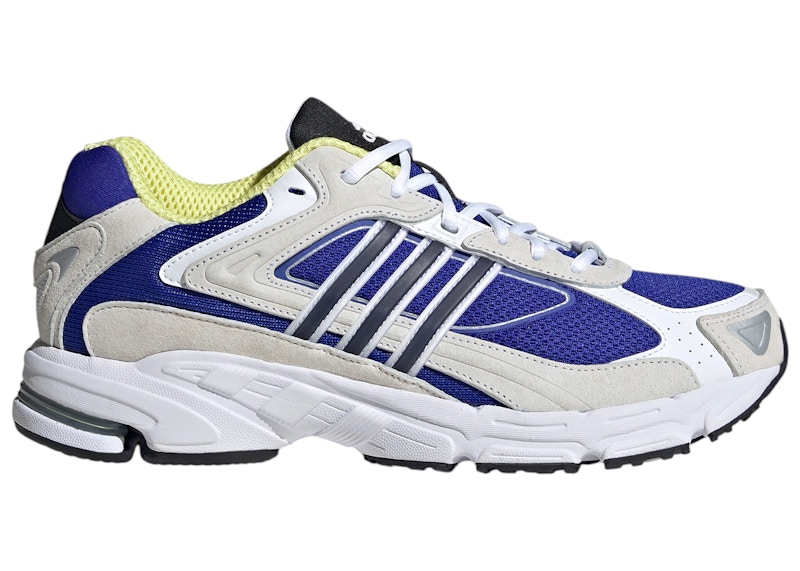 Men's Adidas Response CL White Sneakers in Cloud White/Core Black/Lucid Blue