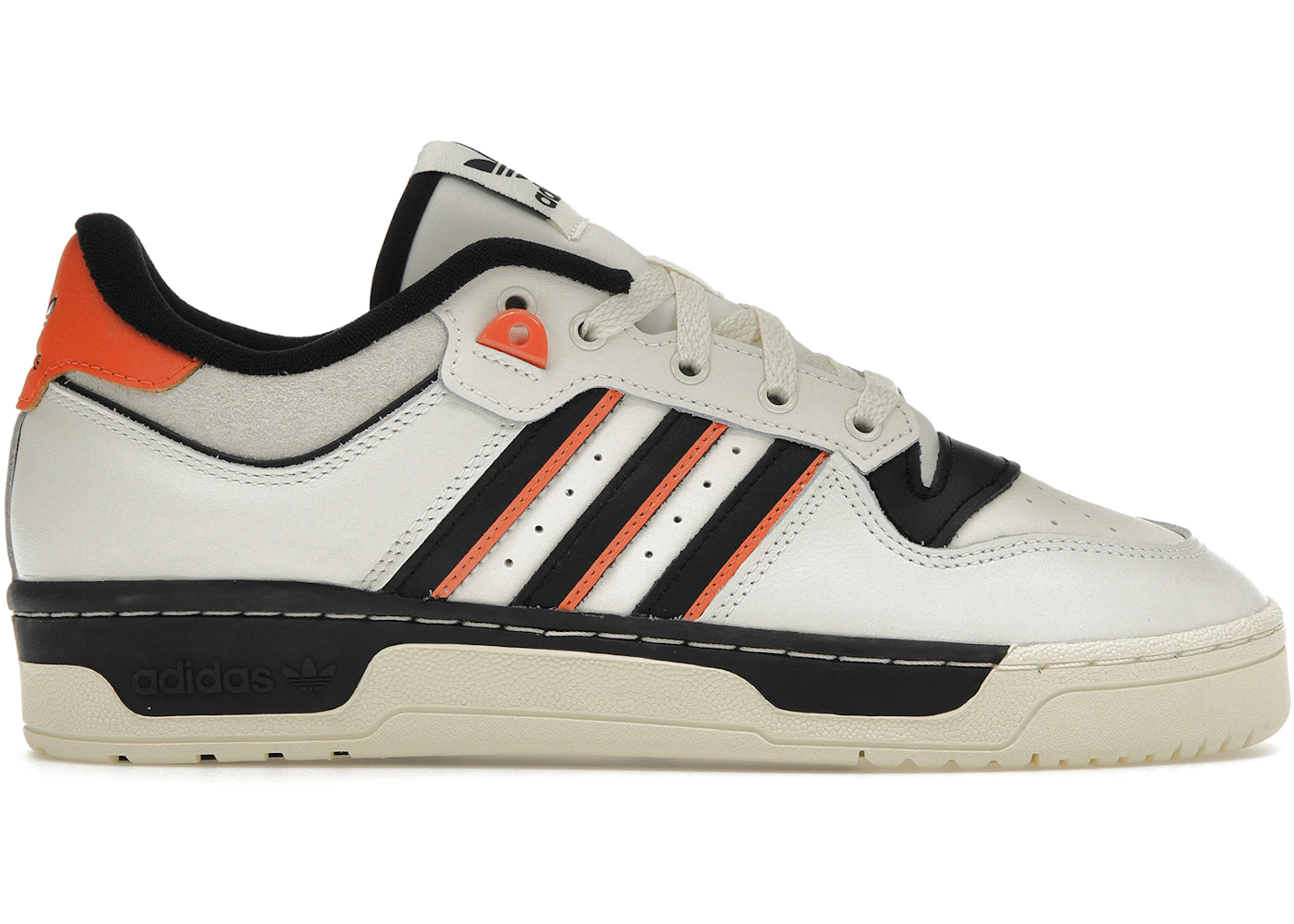 adidas Rivalry 86 Low White Black Semi Impact Orange Men's - IE7140 - US