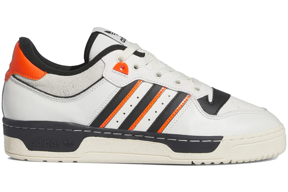 adidas Rivalry 86 Low White Black Semi Impact Orange Men's - IE7140 - US