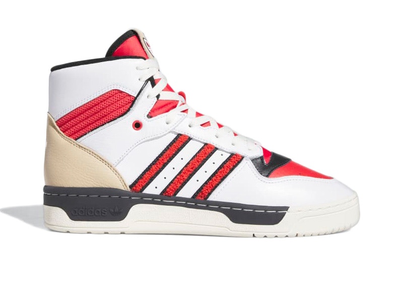 Adidas high top outlet womens shoes red white