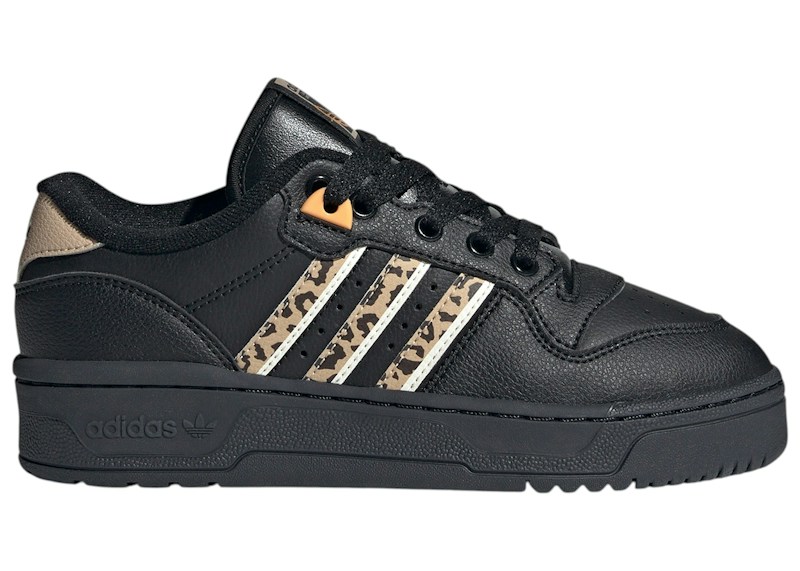 adidas Rivalry Low Black White Magic Beige (GS)