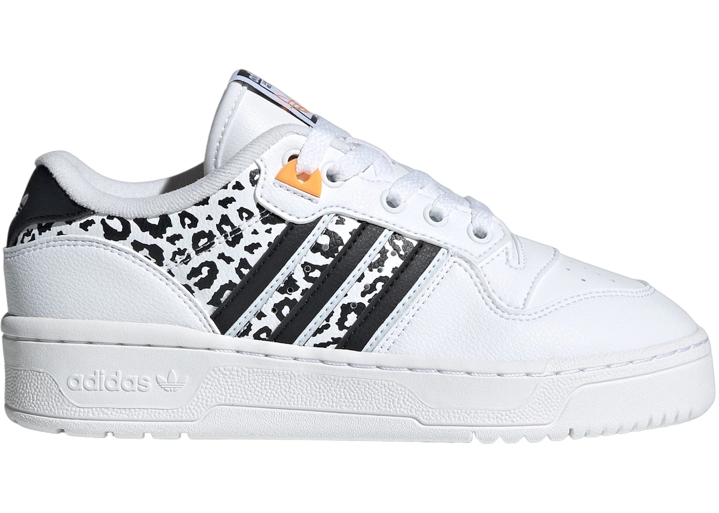 adidas Rivalry Low Cloud White Core Black Hazy Orange (GS) - IF3617 - US