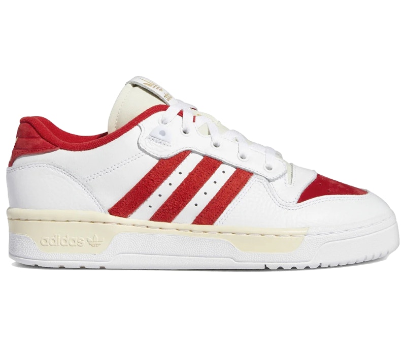 adidas Rivalry Low Premium Footwear White Scarlet Men's - GY5867 - US