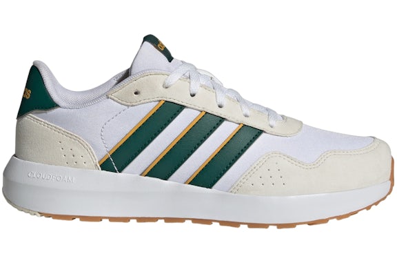 adidas Run 60s Cloud White Collegiate Green Collegiate Gold (GS)