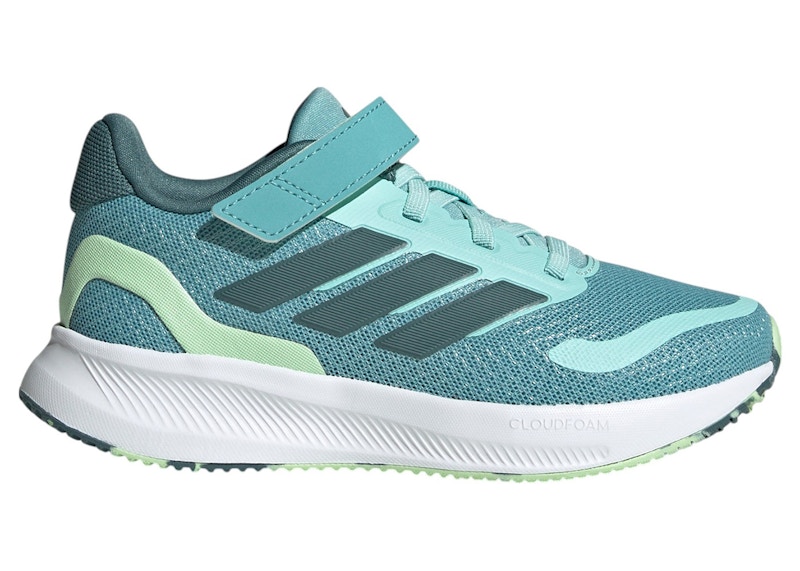 Pre-owned Adidas Originals Runfalcon 5 Sneakers In Mint Ton/preloved Teal/semi Green Spark