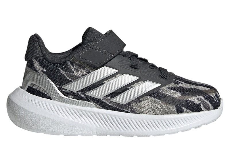 Pre-owned Adidas Originals Runfalcon 5 Sneakers In Silver Pebble/silver Metallic/carbon In Multi