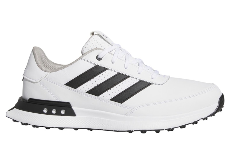 adidas S2G 24 Leather Spikeless Golf Cloud White Core Black Grey Two - JI4034