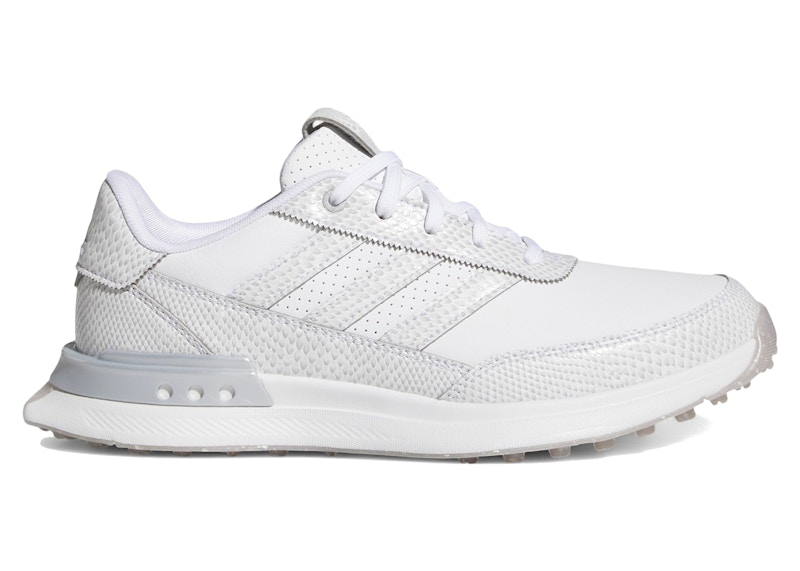 adidas S2G 24 Leather Spikeless Golf Cloud White Silver Metallic (Women's) - JI4037