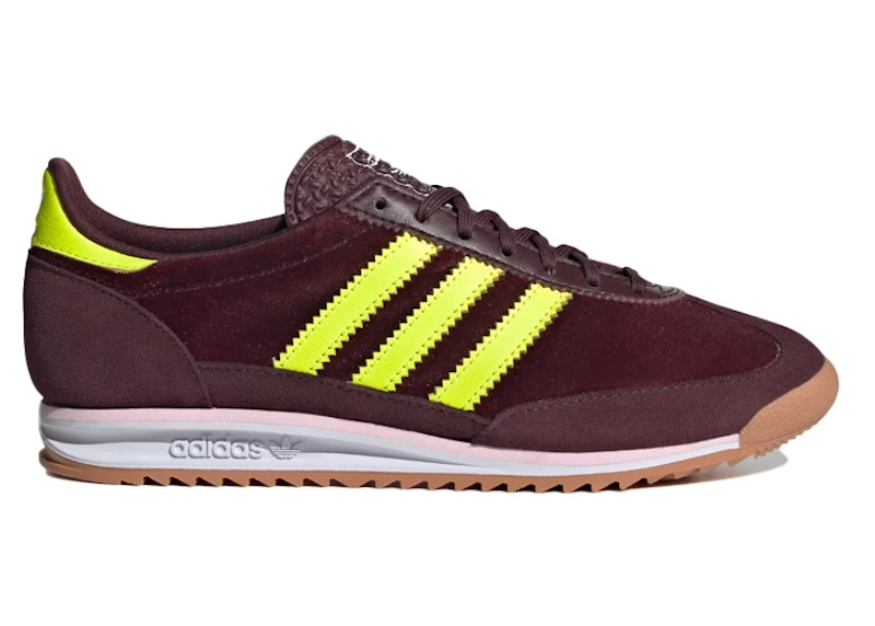 Pre-owned Adidas Originals Sl 72 Og (women's) Sneakers In Aurora Ruby/solar Yellow/gum