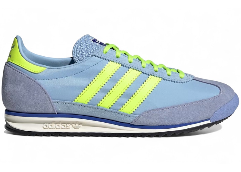 Pre-owned Adidas Originals Sl 72 Og (women's) Sneakers In Clear Sky Blue/signal Green/core Black