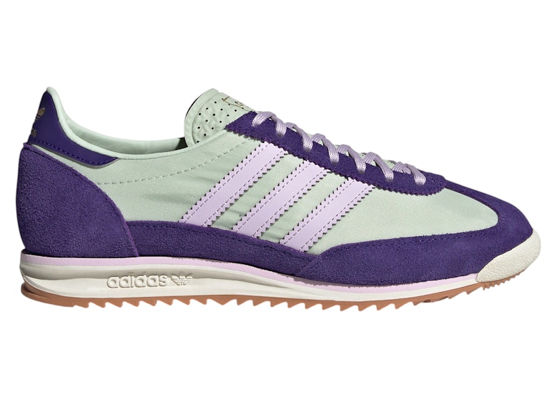 Pre-owned Adidas Originals Sl 72 Og (women's) Sneakers In Linen Green/ice Lavender/collegiate Purple