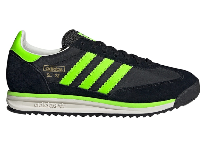 adidas SL 72 RS Core Black Solar Green Off White - JR8777