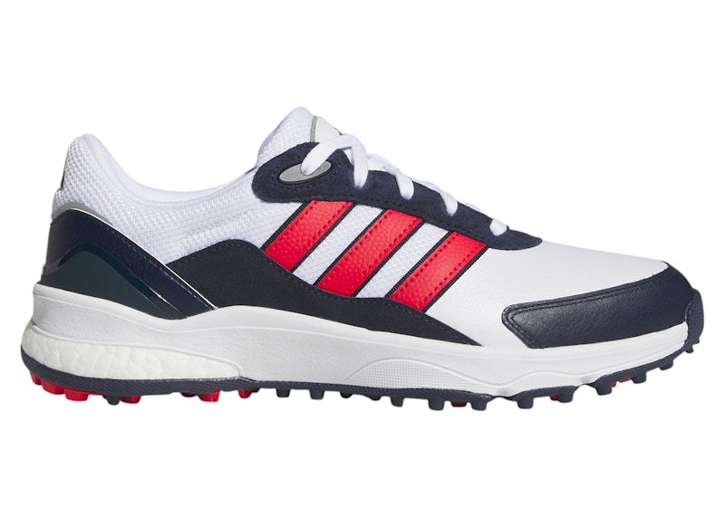 adidas SW5540 Spikeless Golf Cloud White Pure Ruby Collegiate Navy