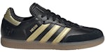 Goma de mascar metalizada Adidas Samba Indoor Core, color negro dorado