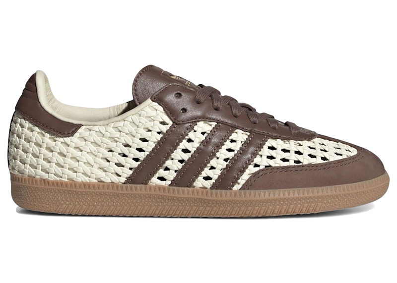 adidas Samba OG Basketweave Cream White Earth Strata (Women's)