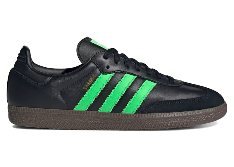 adidas Samba OG Black Screaming Green - JR0911