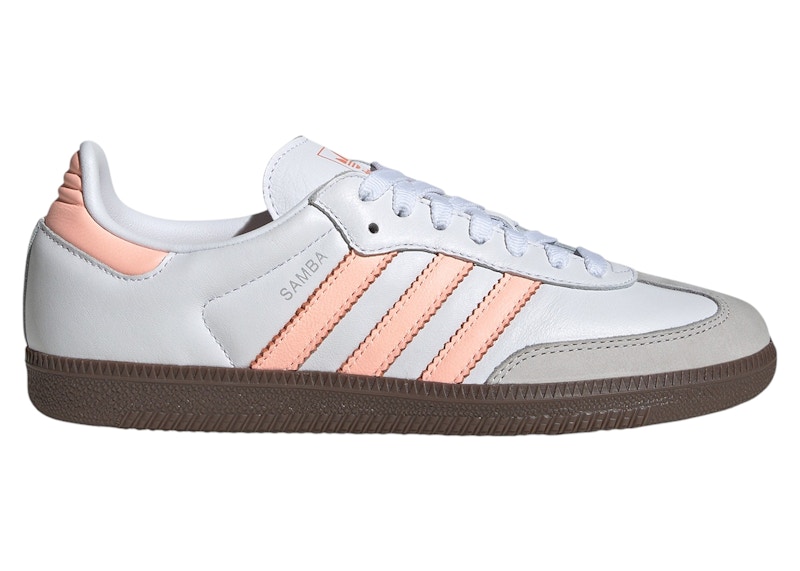adidas Samba OG Cloud White Clear Orange Semi Coral (Women's