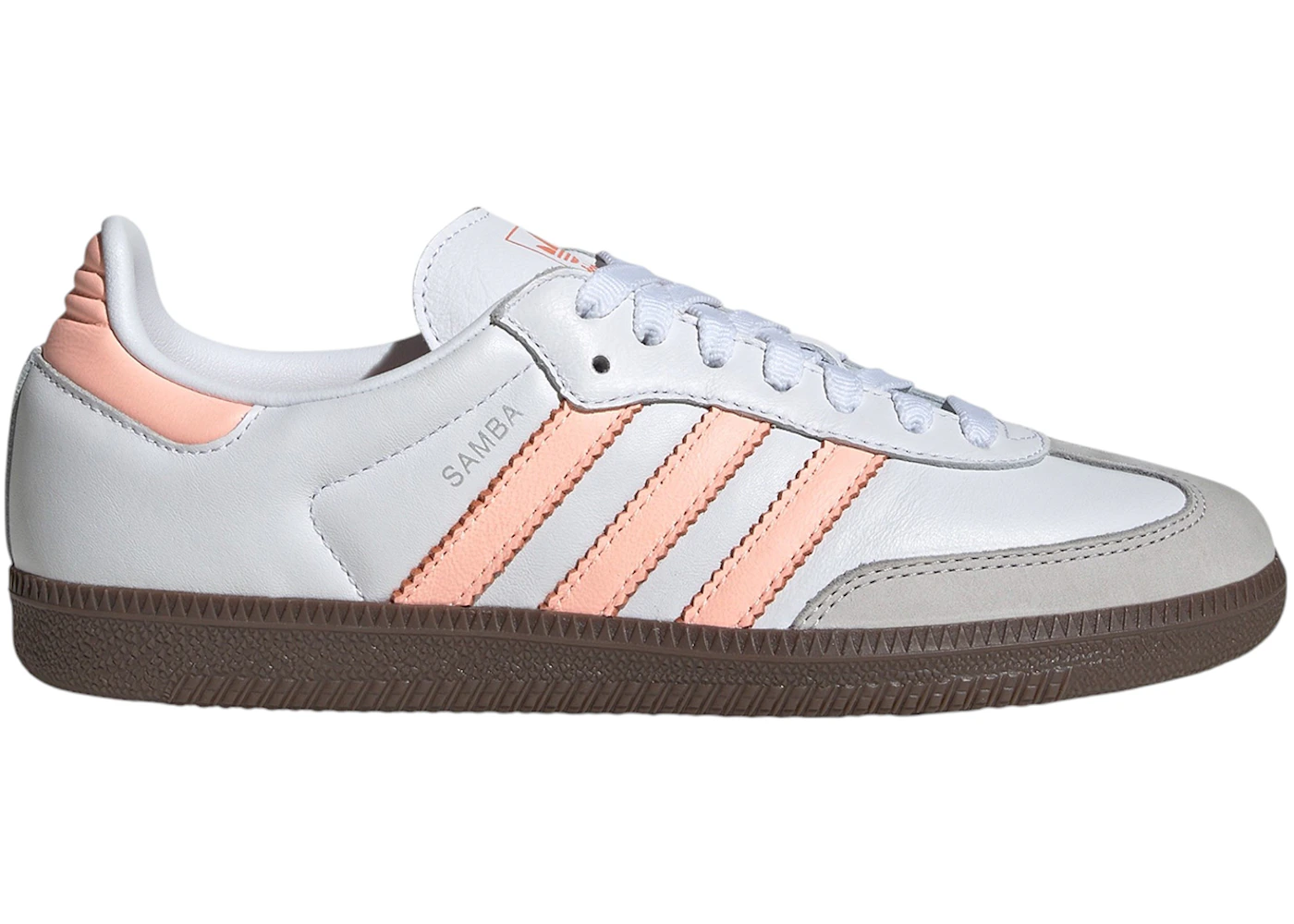 adidas Samba OG Cloud White Clear Orange Semi Coral (Women's) - JH5687 - US adidas Samba OG Cloud White Clear Orange Semi Coral (Women's) - JH5687 - US