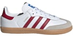 adidas Samba OG Cloud Blanco Collegiate Burdeos Gum (para preescolares)