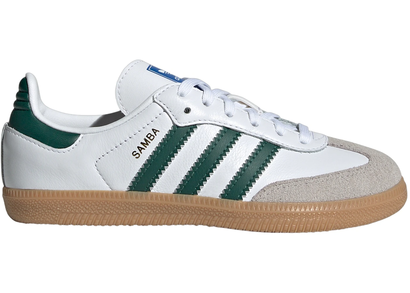 adidas Samba OG Cloud White Collegiate Green Gum (PS) - IE1334 - US adidas Samba OG Cloud White Collegiate Green Gum (PS) - IE1334 - US