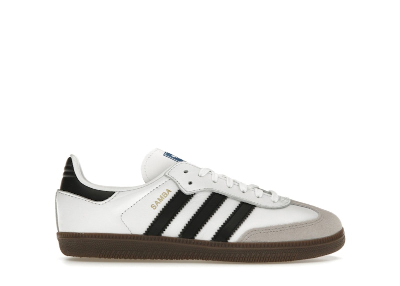 Pre-owned Adidas Originals Samba Og Sneakers In Cloud White/core Black/gum