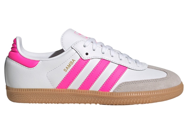 adidas Samba OG Cloud White Lucid Pink Gum (GS) - JQ2831 - US